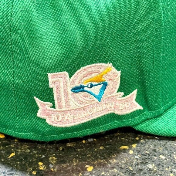 New Era Green Cap with Blue and Yellow Logo - Picture 6 of 10